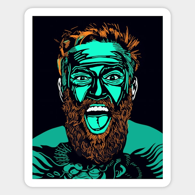 Conor Anthony McGregor Magnet by nicholashugginsdesign